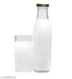 1000ML glass water, milk, or juice bottle from India