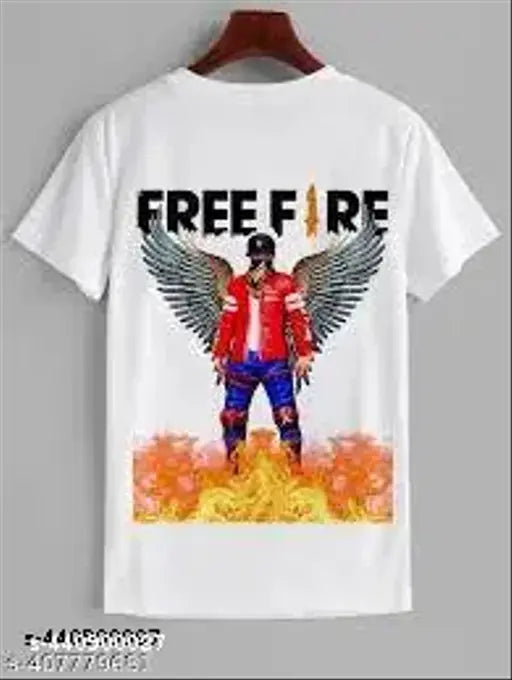 Men's printed polyester short-sleeve T-shirt in various sizes (S-XXXL), made in India
