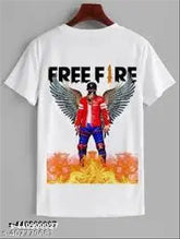 Men's printed polyester short-sleeve T-shirt in various sizes (S-XXXL), made in India