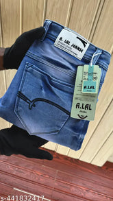 Stretchable denim slim fit jeans, lightweight and comfortable for men, available in various sizes (26-36), made in India