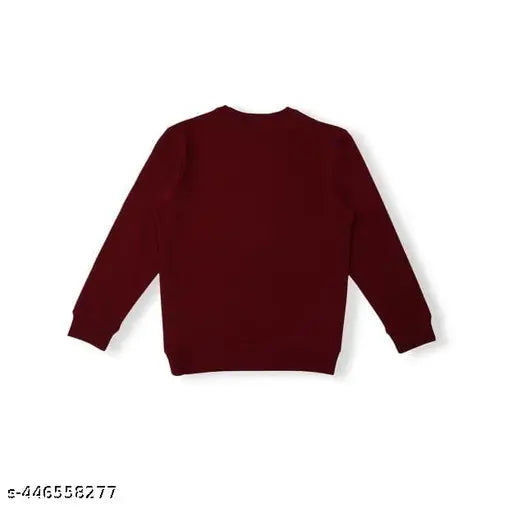 Printed cotton kids sweatershirt - ideal for school and play, versatile wardrobe essential
