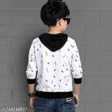 Soft cotton SUPERSQUAD Kids pullover hoodie in white with printed design, perfect for casual outfits and comfortable wear. Ideal for children aged 2-16 years. Made in India