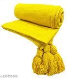 Yellow chenille sofa throw (140x175 cm), stylish and versatile home decor accessory
