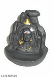 Poly resin Adi Shankara Mahadev murti combo pack (10cmx10cmx10cm) with 30 backflow cones, Indian home décor puja idol