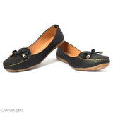 Synthetic leather slip-on women's fancy bellies, elegant and comfortable footwear for a fashionable look