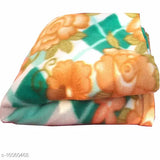 Indian free size microfiber printed fleece blanket - warm and stylish single blanket