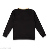 Colorblocked cotton sweatshirt by Thennai boys cut and sew, long sleeves for kids aged 7-18 years, India origin