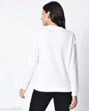 Cotton printed casual round neck half sleeve t-shirt for women, vibrant pattern