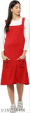 Cotton Lycra dungaree skirt & top for women's jumpsuits, solid pattern, perfect for day/night outings