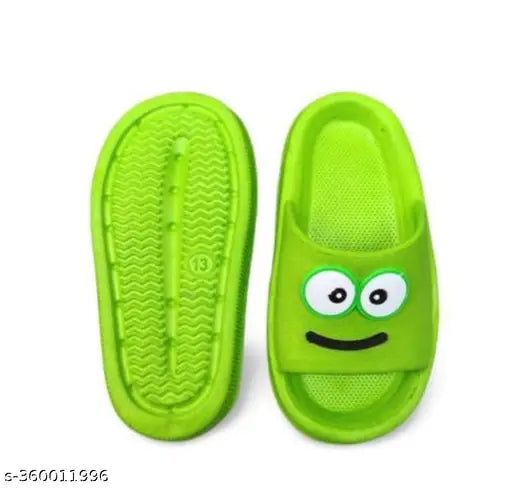 EVA rubber slippers for kids, embellished net design, daily use in indoor bathrooms - various sizes from 9 months to 8 years