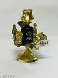Black brass Shiva Parivar with Shivling, Ganesha, Mata Parvati, and Nandi for pooja and jalabhishek