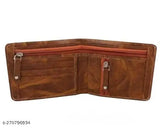 Trendy Zhermack faux leather wallet, dual zip compartments, card slots, solid design