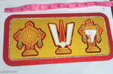 Vastu-compliant, Indian-made wooden Hari Yantr sticker, 0.5cm x 0.5cm
