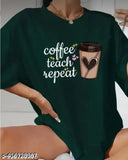 Large cotton t-shirt for women/girls, printed design, high-quality handcrafted from India