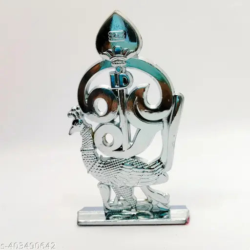 Indian Om Murugan Vel Peacock car dashboard