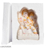 Marble Shiva Parvati Ganesh idol set for Pooja Room, Temple, Mandir, home decor & gifts. Handcrafted in India, features Lord Shiva, Parvati, Ganesha, 10cm (L) x 14cm (H) x 5cm (B), net quantity: 1