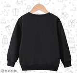 Cotton premium sweat shirt for kids (boys & girls), printed net design, long sleeves - warm and comfortable winter wear