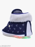 Closed toe LED shoes for babies: cotton sole, PVC, velcro closure. Unisex, music, skin-friendly, maximum comfort, 9-24 months
