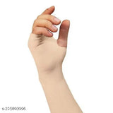 Solid cotton baseball cap set with arm sleeves for men and women, fashionable accessory from India