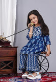 Rayon print kurta and sharara set for girls, three-quarter sleeves, pack of 2, aged 3-12 years, Indian origin
