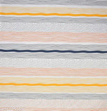 Striped microfiber royal collection elastic fitted bedsheets, ideal for summer, easy-to-tuck-in with 2 pillow covers (72 x 78 inches)