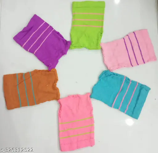 Handmade multicolor newborn baby woolen half sweaters, pack of 6 (0-3 months), sleeveless printed net design