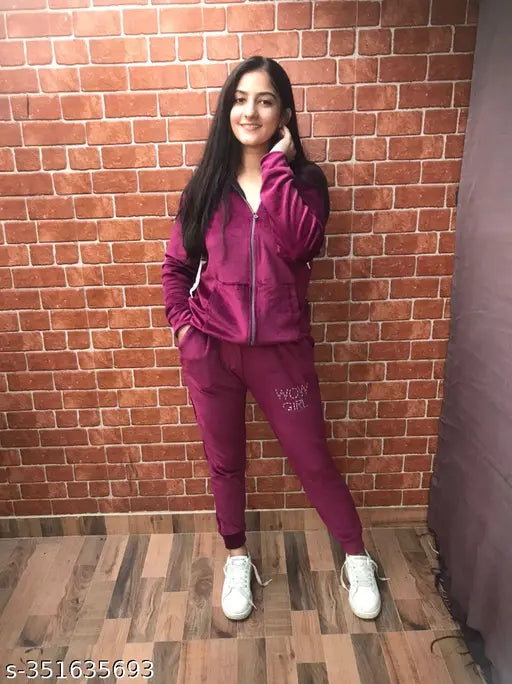 Super soft lycra velvet tracksuit - India, stylish and comfortable loungewear for travel