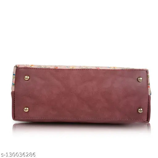 Voguish printed net leather slingbag, free size, soft PU material, exclusive design by WOMEN MARKS, 2 main compartments, 1 inner pocket, 1 external pocket, 1 mobile pouch