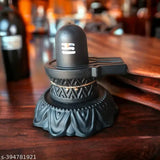 Small size ABS Shivling statue for home decor, puja, or temple Vastu showpiece. Height 3 inches, perfect for gifting during special occasions like weddings and anniversaries. Handcrafted in India