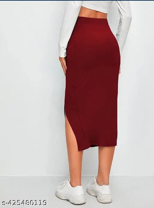 Indian polycotton maxi skirt, side slit hem style for women. Versatile outfit suitable for parties, vacations, or daily wear. Pair with sandals, heels, or sneakers and accessorize with jewelry, hats, or bags." (124 characters)