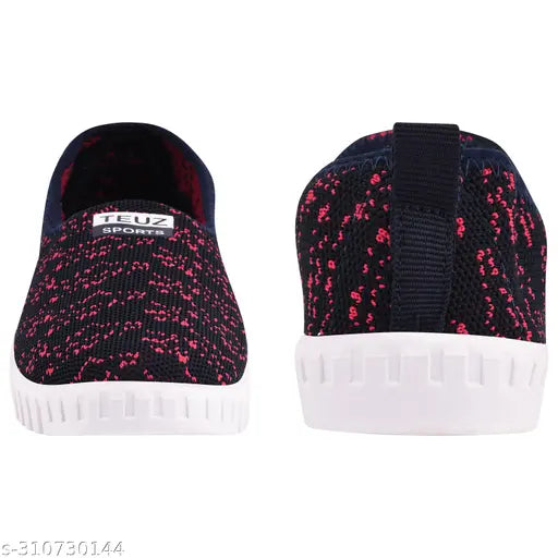 Nubuck printed double color slip-on sandals, blue and red LISA shoe for women, cozy footwear - India origin