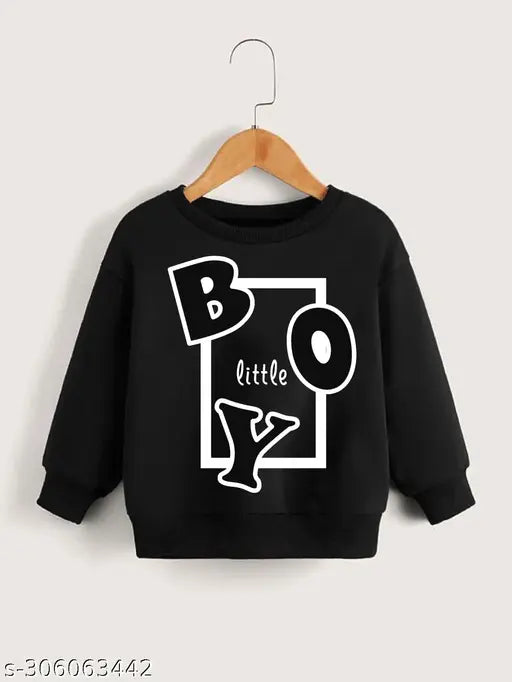 Cotton kids sweatshirt (boy), long sleeves, printed design, durable comfort for playtime and lounging