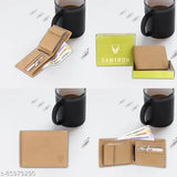 Stylish faux leather wallet with 8 card slots and coin pocket, perfect blend of modern and sophisticated design