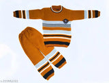 Mustard-striped wool sweater for boys (ages 6 months - 5 years), cozy and versatile design from India