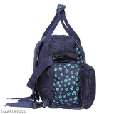 Leather net diaper bag, large space for baby essentials, multipurpose pockets, detachable changing pad. Ideal baby shower gift set