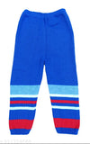 Wool colorblocked sweater/pyjama pant set for baby boys and girls, suitable for winter. Available in sizes: 9-12M, 12-18M, 18-24M, 1-2Y, 2-3Y, 3-4Y, 4-5Y. Origin: India