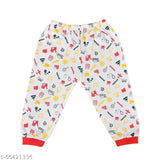 Yellow cotton yumto printed pyjama set for kids aged 1-6 years old