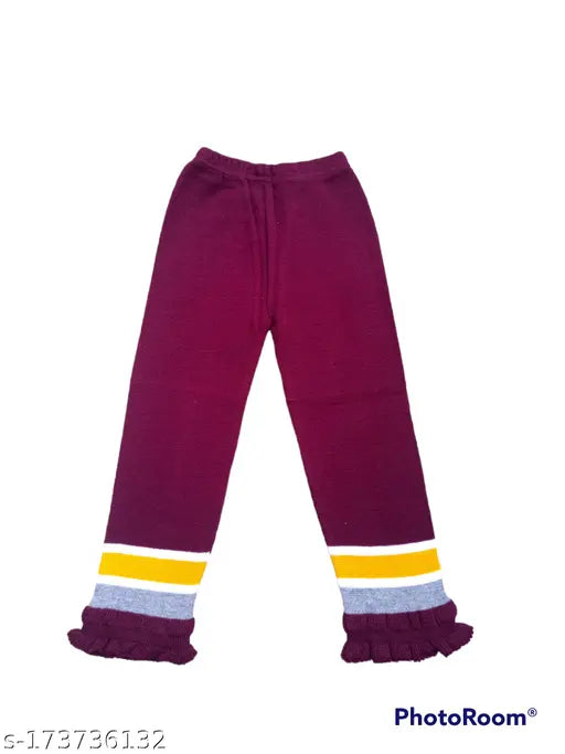 Striped woolen sweater set for girls (1-2 years), winter fashion