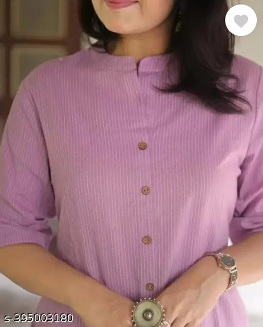 Cotton Kaatha kurta palazzo set, solid patterned Indian cotton outfit with short sleeves for women