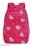 Frantic polyester school backpack, free size (32cm x 28cm), ideal for class 1-8 students, Indian-made