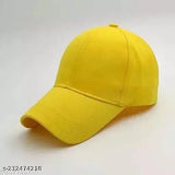 Stylish cotton baseball caps, trending for girls and boys, solid-colored onesize pack of 2 from India