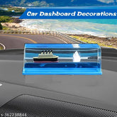 Titanic cruise ship model acrylic decoration, unsinkable resin iceberg ornament for home or car decoration, stress relief gift