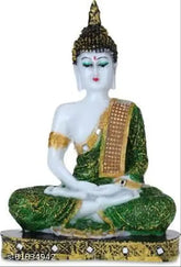 Goldiluxe Blessing Buddha idol statue, premium polyresin figurine for home decor, 22cm tall