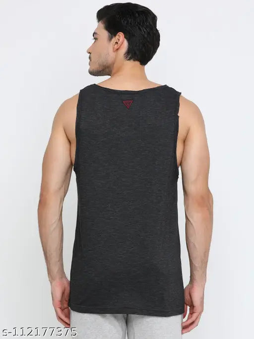 Colorblocked cotton sleeveless t-shirt for men, perfect for summer outfits