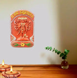 Poly resin Panchmukhi Hanuman statue - Vastu-friendly, temple-ideal gift for main door hanging, brings blessings of luck, courage, power, and success