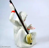 Marble Meera Bai showpiece idol, 4x6x3.5 inch handicraft from India