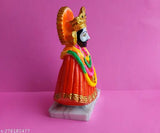Marble PNC Khatushyam Ji statue - spiritual figurine for mandir, temple, home decor or office gift. Dimensions: 12.5cm L x 10cm H x 7.5cm B (N1). Indian origin