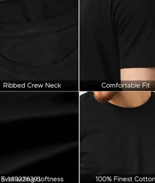 Printed cotton t-shirts set, sustainable colors, short sleeves, two natural sizes M & L for classic fit