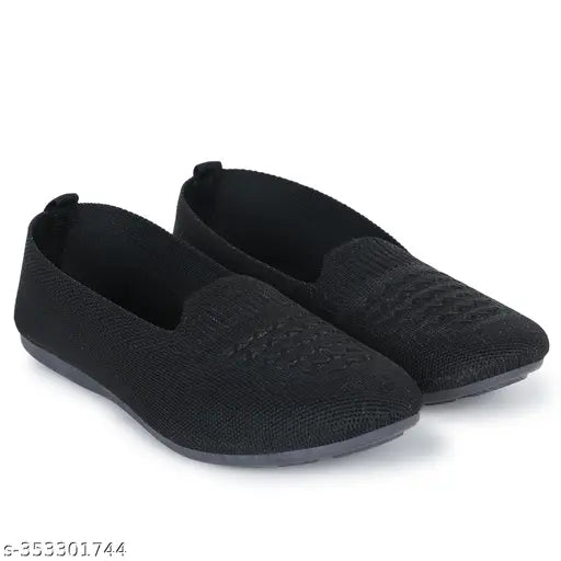 Embellished mesh loafer belly for women - comfortable slip-on footwear from ROKVOK, available in sizes IND-5 to IND-8 (India origin)