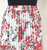 Printed net crepe skirt, trending women's fashion, sizes 26-36, Indian origin